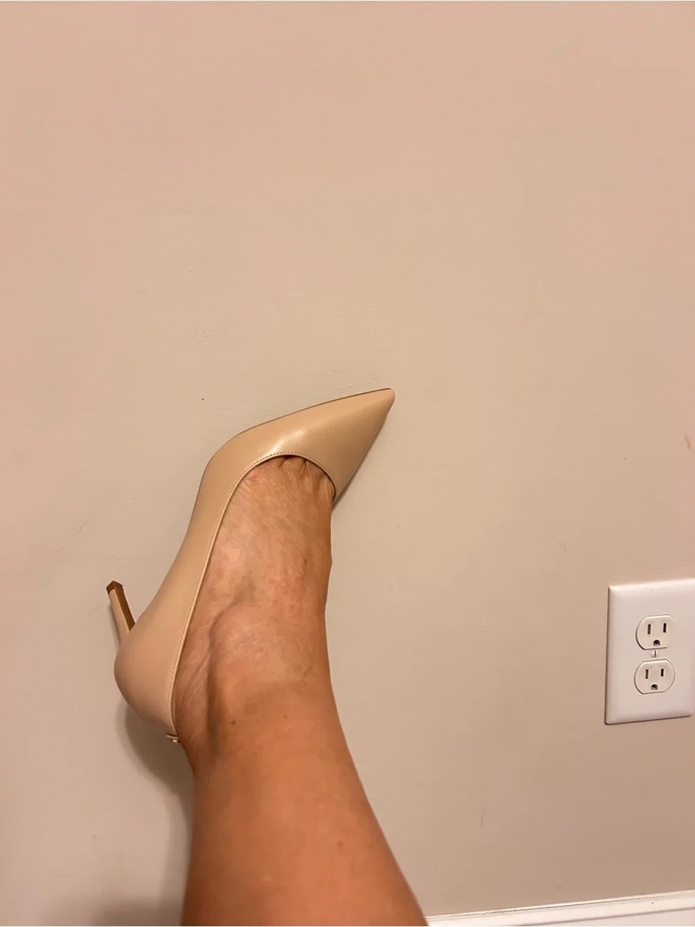 Michaels Blush Beige Pointed Toe Stiletto Pumps